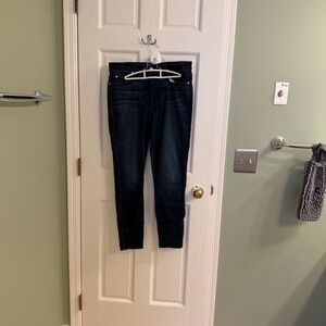 7 For All Mankind Dark Blue Skinny Jeans
